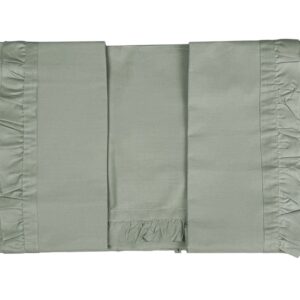 Completo lenzuola matrimoniali verde con gala