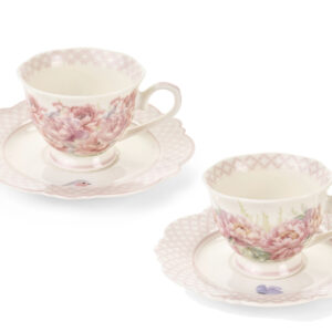 Set 6 tazzine + 6 piattini da caffè Fiorirà