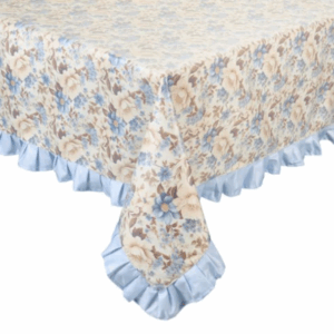 Tovaglia plastificata celeste Garden Chic