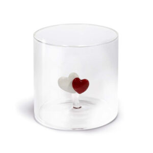 Bicchiere con cuori