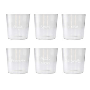 Set 6 bicchieri acqua